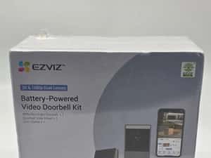 EZVIZ EP3x pro +Chime CH1, sonerie 2K cu cameră cu panou solar, sonerie video cu lentilă dublă, SIGILATA