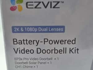 EZVIZ EP3x pro +Chime CH1, sonerie 2K cu cameră cu panou solar, sonerie video cu lentilă dublă, SIGILATA — miniatura 7