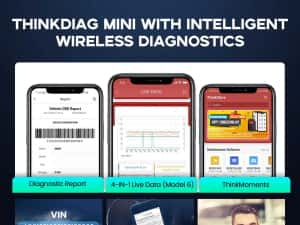 THINKDIAG MINI Diagnoza Auto Full Sistem OBD2 Tester Licenta ThinkCar — miniatura 6