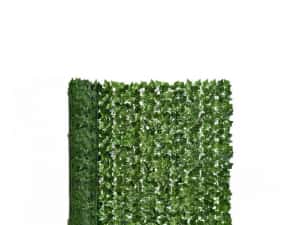 Gard rulou artificial verde cu frunze iedera 300x100cm protectie vant/ soare