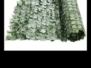Gard rulou artificial verde cu frunze iedera 300x100cm protectie vant/ soare — miniatura 4