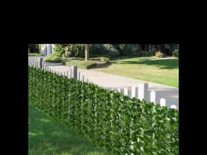 Gard rulou artificial verde cu frunze iedera 300x100cm protectie vant/ soare — miniatura 7