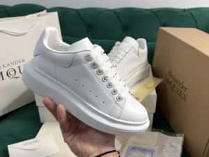 Adidasi Alexander McQueen piele naturala 100% Full Box colectie noua — miniatura 10