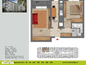 VestGroup Apartament 2 Camere Direct Dezvoltator Finalizat Residence — miniatura 5