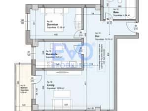 Apartament cu 2 camere, 58,63 mp, decomandat, Comision 0, zona Galata — miniatura 4