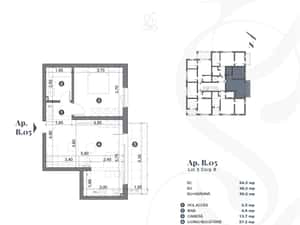 Apartament 2 camere cu balcon. Vânzare directă de la dezvoltator. — miniatura 5
