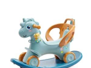Balansoar 3 in 1 cu maner parental Nichiduta Unicorn Blue — miniatura 10
