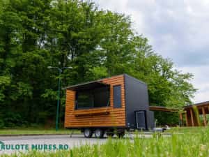 Rulota comerciala,CAFENEA,FAST FOOD, food truck, MODERN ,UNIC ,lemn !! — miniatura 3
