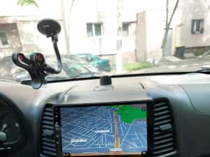 Navigatie Android Hyundai Santa Fe Waze YouTube GPS BT Casetofon — miniatura 4
