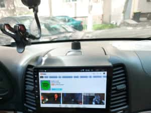 Navigatie Android Hyundai Santa Fe Waze YouTube GPS BT Casetofon — miniatura 5