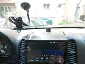 Navigatie Android Hyundai Santa Fe Waze YouTube GPS BT Casetofon — miniatura 7