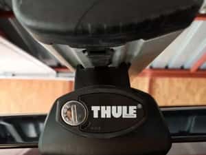 SET BARE transversale aluminiu THULE WING BAR cu sistem de prindere THULE RAPID SYSTEM 757,PAJERO — miniatura 3