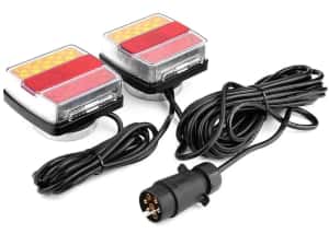 Set Stopuri LED Magnetice pentru Remorcă – 12V, Priză 7 Pini, Cablu 7.5m