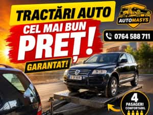 Tractări Auto non-stop / Asistență Rutieră / Platformă Auto