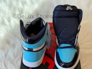 Air Jordan 1 Retro UNC Patent Full Box Verificare Colet — miniatura 7