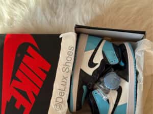 Air Jordan 1 Retro UNC Patent Full Box Verificare Colet — miniatura 9