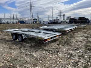 New 2026 Trailer auto 4m - 5m-6m-8,5m Platforma Slep Remorca Auto Noi — miniatura 3