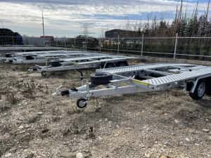 New 2026 Trailer auto 4m - 5m-6m-8,5m Platforma Slep Remorca Auto Noi — miniatura 4