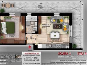 Apartament 2 camere,finalizat, mutare imediata, Metrou  Nicolae Teclu — miniatura 2