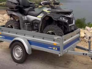 Remorca Vesta ATV & Marfuri,  232(250)*135 Cm/750 kg! CIV RAR, Roata sust+ NUMAR : GRATUIT