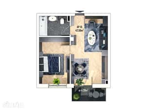 Apartament 2 camere — miniatura 4