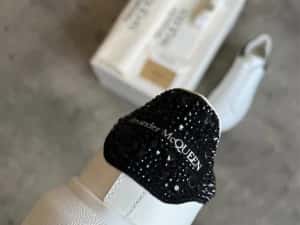 Adidasi Mcqueen Crystal albi negri — miniatura 5