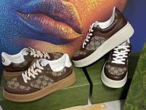 Adidasi Gucci GG piele naturala 100% Full Box colectie noua — miniatura 2