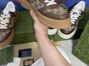 Adidasi Gucci GG piele naturala 100% Full Box colectie noua — miniatura 5