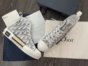 Adidasi D I O R Essentials B23 HIGH-TOP Tenesi Premium din Piele NOI — miniatura 2