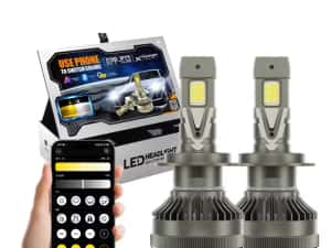 Set Becuri LED H1 H4 H7 H8 H11 HB3 HB4 250W 39.000Lm Aplicatie Flash — miniatura 4