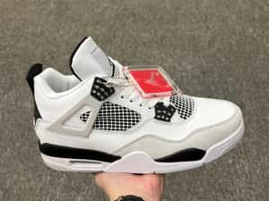 Adidasi JORDAN 4 Retro Military Black - Produs NOU PREMIUM din Piele — miniatura 3