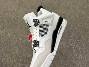 Adidasi JORDAN 4 Retro Military Black - Produs NOU PREMIUM din Piele — miniatura 6