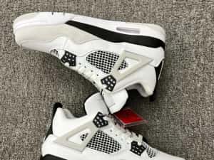 Adidasi JORDAN 4 Retro Military Black - Produs NOU PREMIUM din Piele — miniatura 7