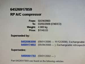 Compresor clima bmw m57 2.5d 3.0d 3.5d — miniatura 6