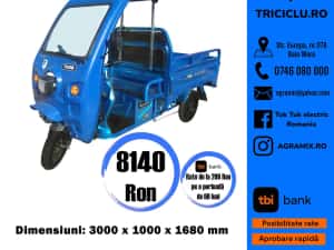 Triciclu nou Thor Baisan cu bena basculabila  Agramix — miniatura 4