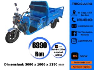 Triciclu nou Thor Baisan cu bena basculabila  Agramix — miniatura 8