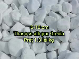 Piatra decorativa ornamentală thasoss alb pur Grecia — miniatura 2