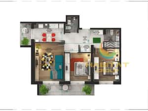 Pallady 3 camere decomandat 85 mp + LOC PARCARE GRATUIT — miniatura 4