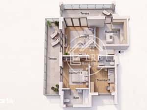 Perla Residence | 3 camere 98mp, vedere lac, 2 terase, parcare subtera — miniatura 4