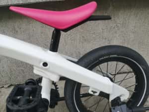 Bicicletă copii BMW Kidsbike 14 Zoll 2 in 1 alb perlat model 2021 — miniatura 5