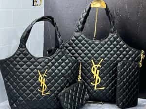 Geanta Ysl Maxy,logo metalic auriu,portofel simplu atasat, saculet