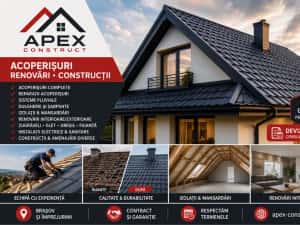 Acoperișuri Brașov | Montaj Tablă Bilka | Renovări | APEX CONSTRUCT