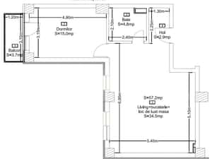 Apartament 2 camere, 57mp, bloc nou, zona Corneliu Coposu — miniatura 4