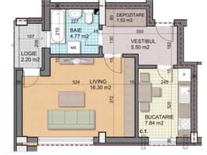 Garsoniera spațioasă | Loc de parcare| Complet Mobilată și utilată — miniatura 2