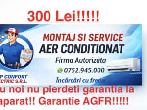 Montaj ( Instalare) Aer Conditionat ,Reparatii, FIRMA AUTORIZATA AGFR!