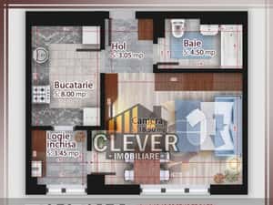 Garsonieră decomandată, Metrou Teclu 12 min, zona Pallady — miniatura 5