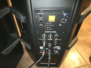 Boxe active Jbl Prx815w 1500w/Jbl Eon 615/Mixer Behringer  Mx1602 — miniatura 8