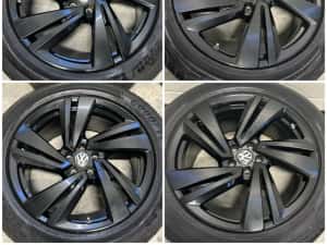 Jante NOI 20 ORIGINALE VW Touareg III Vara 285/45/20 CR R-Line Nevada — miniatura 7