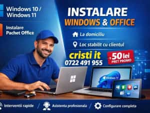 Instalari WINDOWS 11*10 LICENTE DRIVERE TV STREMIO FILME SERIALE 4K OFERTA Office24 Imprimanta JOCURI SITE la domiciliul clientului — miniatura 5
