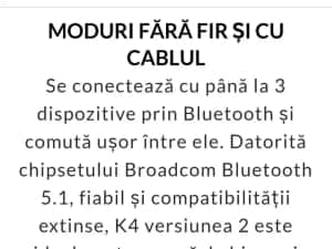 Tastatura Mecanica Gaming Keychron K4 Wi - fi, Mechanical Keyboard v2 RGB Brown Gateron — miniatura 4
